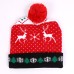 LED Luminous Knitted Christmas Beanies Winter Children's Jacquard Hat