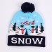 LED Luminous Knitted Christmas Beanies Winter Children's Jacquard Hat