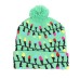 LED Luminous Knitted Christmas Beanies Winter Children's Jacquard Hat