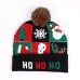 LED Luminous Knitted Christmas Beanies Winter Children's Jacquard Hat