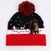 LED Luminous Knitted Christmas Beanies Winter Children's Jacquard Hat