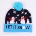 LED Luminous Knitted Christmas Beanies Winter Children's Jacquard Hat