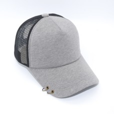 Mesh Caps With Metal Ring On The Brim Style