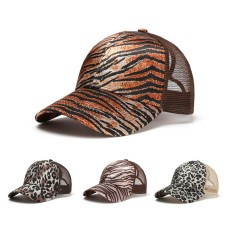 Women's Leopard Summer Baseball Caps Mesh Caps