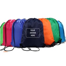 Custom 210D Polyester Drawstring Bags