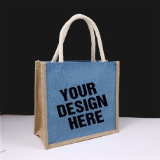 9''X8.2''X4''Jute Bags Printing