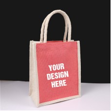 7.5''X9''X4''Jute Bags Printing