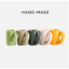 Crooked Handle Ceramic Mugs Wholesale