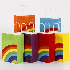 220mm x 160mm x 80mm Paper Bags With Paper Handle Printing