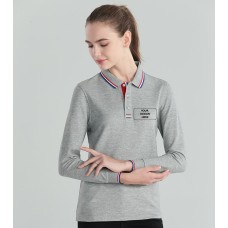 9909 260g High Quality Long-Sleeve Polo-shirts Unisex