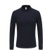 Unisex 220g Pure Cotton Long-Sleeve Polos-Shirts