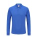 Unisex 220g Pure Cotton Long-Sleeve Polos-Shirts