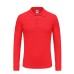 Unisex 220g Pure Cotton Long-Sleeve Polos-Shirts