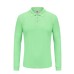 Unisex 220g Pure Cotton Long-Sleeve Polos-Shirts