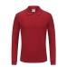 Unisex 220g Pure Cotton Long-Sleeve Polos-Shirts