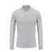 Unisex 220g Pure Cotton Long-Sleeve Polos-Shirts