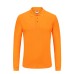 Unisex 220g Pure Cotton Long-Sleeve Polos-Shirts