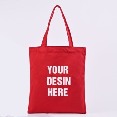 13.8''x 15.8'' Colorful Shopping Tote Bags No Gusset Red