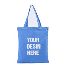 13.8''x 15.8'' Colorful Shopping Tote Bags No Gusset Blue