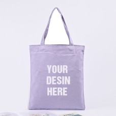 13.8''x 15.8'' Colorful Shopping Tote Bags No Gusset Light Purple