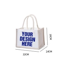 8.6'' X 6.3'' X 5.5'' Custom Printed Tote Bags